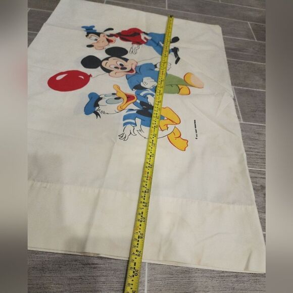 Vintage Disney Mickey Mouse, Donald Duck and Goofy Print Pillow Sham - Picture 7 of 17